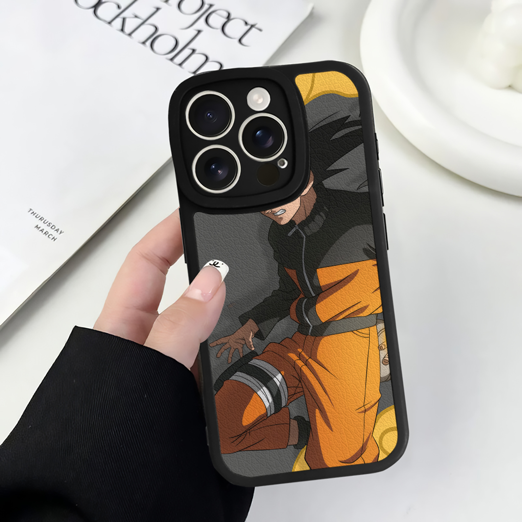 （画像用） ドラゴンボール DRAGON BALL 【iPhone 16シリーズ対応】シリコンスマホケース（レザー調） 材質：シリコン